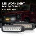 6 pouces Spotlight Light de course de jour 18W 12V 24 V LED BAR BAR POUR LA MOTOROCLE OFFRAD 4X4 TRACTEUR DE TRACK ATV